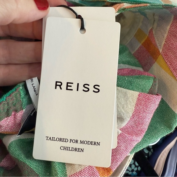 Reiss Matilda Jr. Crossback Madras Plaid Dress size 4-5yrs NWT! - Picture 6 of 9